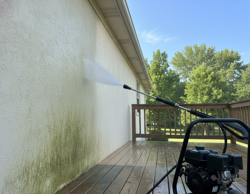 House Soft Wash In Hilliard for Asbestos Siding